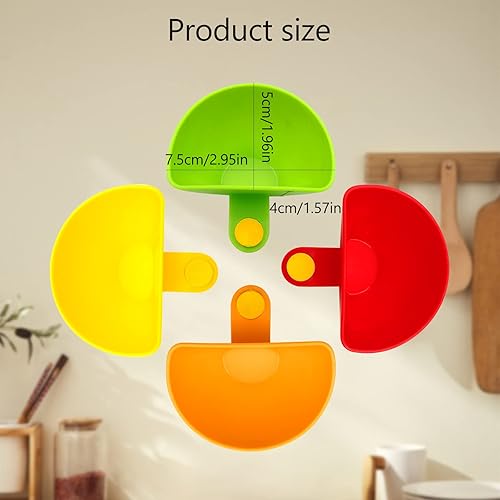 VBXPOU Bols à Tapas et Sauces 4PCS Bol à Snack Clipsable Bols en Plastique Bols à Fruits pour Porte-sauce Service à Trempette - Nail Gallerys