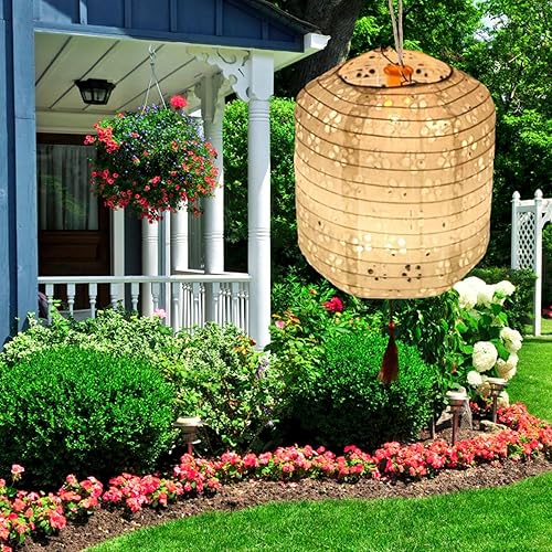 4 lanternes en Papier LED - Lanternes Chinoises Rouges/Blanches | Décorations de fête Brillent dans Le Noir, Lanterne Chinoise en Papier décoration de fête d'anniversaire et de Mariage - Nail Gallerys