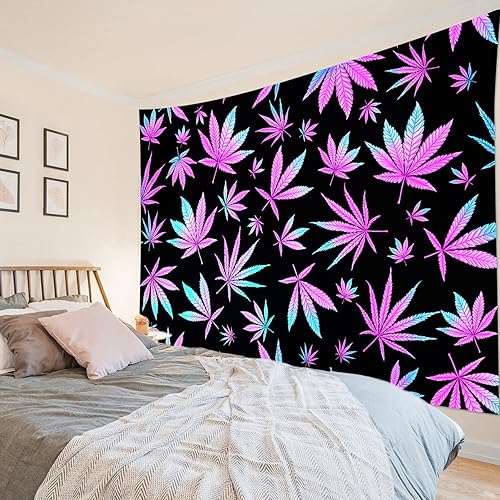 LB Tapisserie Murale Champignon Tenture Murale pour les enfants Forêt de conte fées Couverture Murales Plante verte en montagne Tapisseries Decoration pour Maison Salon Chambre Dortoir,150Lx130H cm - Nail Gallerys