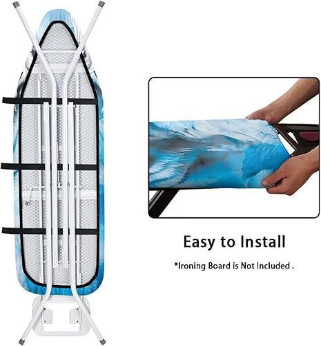 Poceacles Housses de planche à repasser colorées avec motif chat pour fer à vapeur, antidérapant, plat, résistant à la chaleur, taille universelle, XL - Nail Gallerys