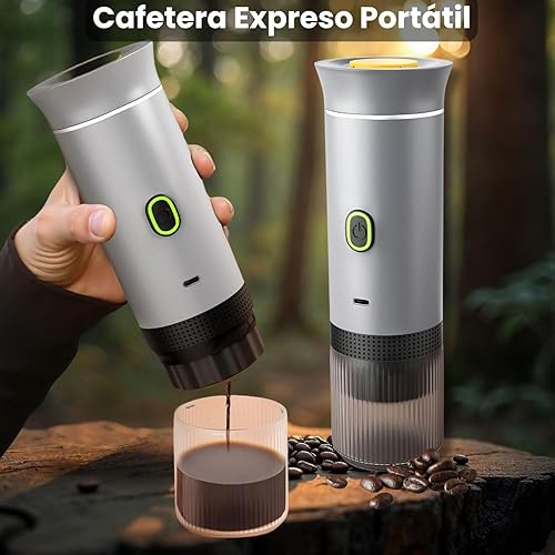 Machine à café portable 3 en 1 compatible avec Nespresso Dolce Gusto et café moulu - Mini cafetière portable multicapsules idéale pour transporter - Petite machine à café portable - Nail Gallerys