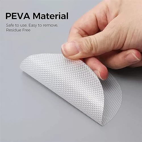 Hiseng 6 PCS Autocollants Antidérapants de Baignoires avec Grattoirs, Autocollants Stickers Adhesif Forme de Coque pour Sall de Bain, Douche, Marches d?escalier, Piscine (Gris,2 Ensembles) - Nail Gallerys