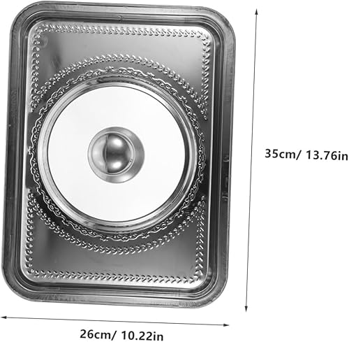 ULTECHNOVO Couvercle de Plat Inoxydable pour Cuisson de Poisson Couvercle Alimentaire Polyvalent pour Cuisine et Restaurants Design - Nail Gallerys
