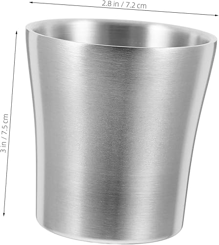 MAGICLULU Accessoire De Salle De Bain Gobelets Métalliques pour Bain De Bouche Et Brosse À Dents 180 ML Design Minimaliste Organiseurs De Bureau - Nail Gallerys