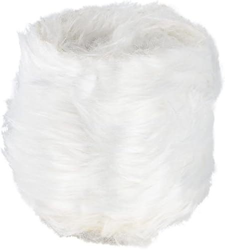 Ideen mit Herz Ruban en fourrure synthétique | Tissu en fourrure | 6 cm de large | 2 m de long | Idéal pour bricolage, couture, décoration | Chemin de table | Blanc - Nail Gallerys