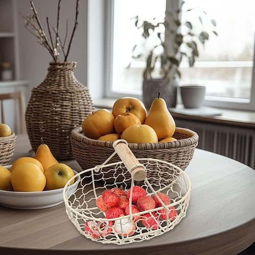 Panier À Œufs – Panier À Fruits, Panier De Rangement Pour Pique-nique | Paniers À Painss Avec Poignée Confortable, Panier À Œufs Vintage, Panier À Œufs De Poule Pour Cuisine, Salle À Manger, Salon - Nail Gallerys