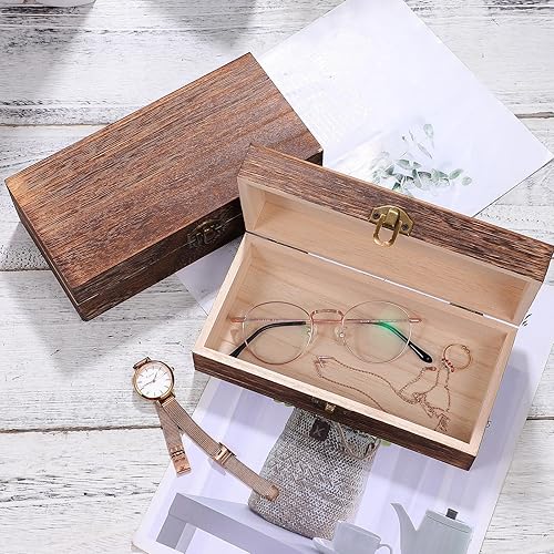 Ceeyoll Petite Boite en Bois,Caisse en Bois, Boite de Rangement avec Couvercle,Boite Bois Rangement,Boite De Rangement Bois,Boite Rangement Bois Couvercle Pour Cartes Bijoux Maison Magasin. - Nail Gallerys