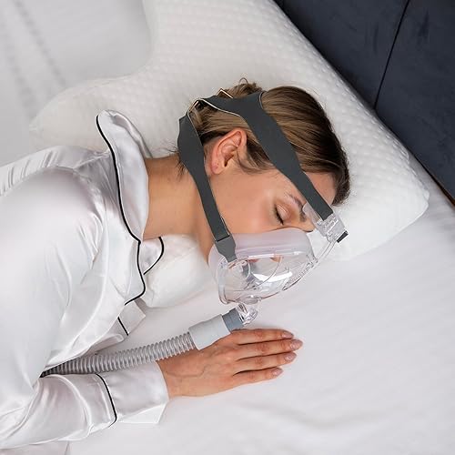 Lepeshur CPAP Oreiller en mousse à mémoire de forme, pour les personnes dormant sur le côté et sur le dos. Oreiller d'apnée du sommeil. Convient pour tous les utilisateurs de masque CPAP. Coussin de - Nail Gallerys