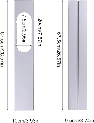 Joint de fenêtre | Kit de joint de fenêtre en PVC pour climatiseurs mobiles | Kit de joint de fenêtre pour climatiseur portable, grille d'aération multifonction - Nail Gallerys