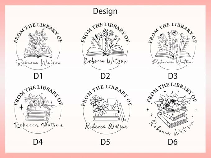 Gaufreurs de livres personnalisés - Tampon de gaufrage de livre personnalisé, de la bibliothèque de gaufreur, cadeau d'amateur de livre, embosseurs de logo - Nail Gallerys