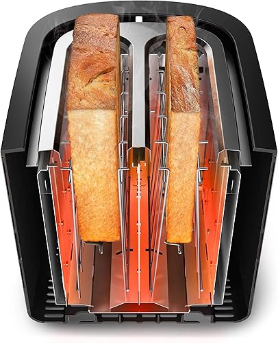 Philips HD2650/90 Grille-pain en acier inoxydable (950 W, 8 niveaux de brunissage, grille réchauffe-viennoiseries, fonction décongélation et réchauffage, bouton d'arrêt, fonction lift) - Nail Gallerys