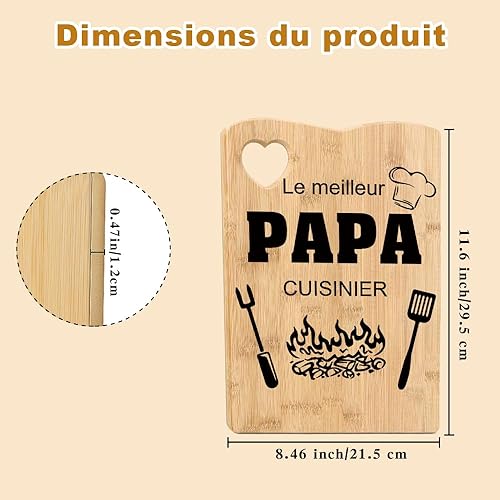 Cadeau Papa,Cadeau Fete Des Peres,Cadeau Fête Des Pères,Cadeau Anniversaire Papa,Bonne Fete Papa,Cadeaux Paques Adulte,Merci De M'avoir Aidé À Grandir,Planche à Découper,CadeauX Papa Noel - Nail Gallerys