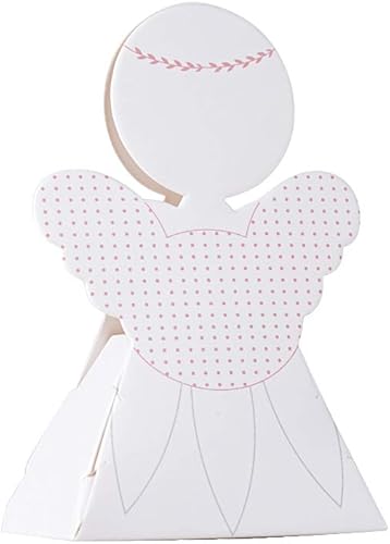 50pcs Boîte à Dragées Forme Ange Bonbonnières Bonbon Chocolat Ballotin pour Baptême Naissance Fête Anniversaire (Ange Fille) - Nail Gallerys