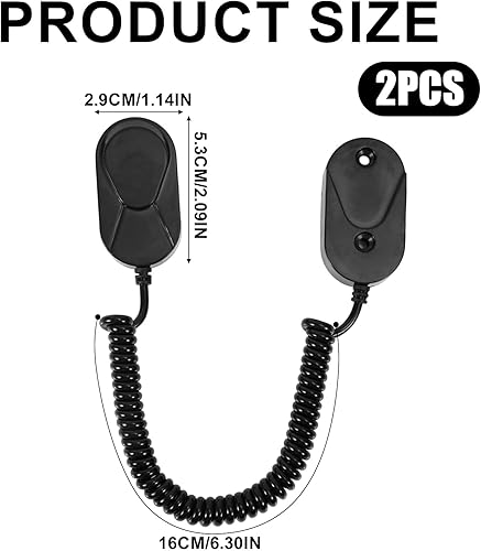 BOXOB Lot de 2 Supports de Télécommande Magnétiques, Rétractable 16-120 cm Support Mural Auto Adhésif avec Cordes à Ressort pour le Rangement des Fournitures Scolaires et Bureau - Nail Gallerys