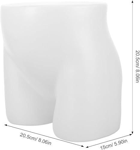 ULTECHNOVO Modèle de Fesses en Plastique Support de présentation pour sous-vêtements Forme de Hanche Masculine modèle Mannequin Demi-Corps Etagère d'exposition présentoirs Support de Slip Mat - Nail Gallerys