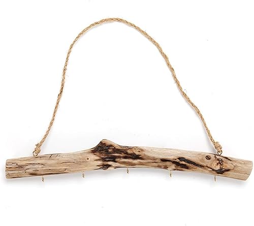 Junguluy 1 Pièce Crochet en Bois Crochet en Bois Flotté Fournitures de Décoration Vintage Support de Suspension de Branche Facile à Utiliser pour Placard D'Entrée Article - Nail Gallerys