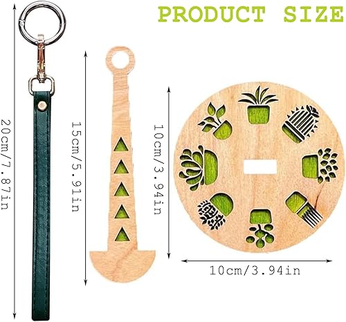 MONBEHJKA Dérouleur de laine en bois - Porte-pelote de fil portable pour le poignet - Pour le rangement du fil - Empêche les nœuds - Cadeau pour les amateurs de bricolage - Vert - Nail Gallerys