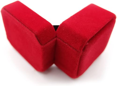 6 Pièces Fiançailles Earrings Jewelry Box, Bijoux pour Bagues Pendentif Écrin, Boîte à Bagues de Fiançailles en Velours, pour Bague de Fiançailles, Mariage, Anniversaire de Mariage - Nail Gallerys