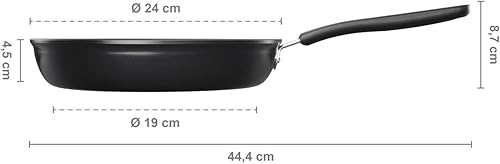 Fiskars Poêle sauteuse Functional Form, 26 cm avec couvercle, Noir/Argent - Nail Gallerys