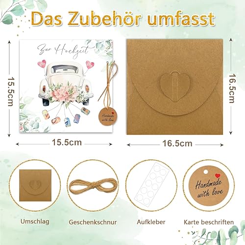 Carte de mariage - Cadeau d'argent - Emballage magnifique - Cadeau de mariage unique - Cadeaux de mariage pour les mariés - Nail Gallerys