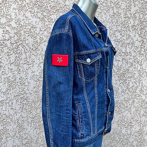 Ecusson Patch drapeau Maroc-ain Afrique Patch Badge Applique brodé-rie thermocollant - Nail Gallerys