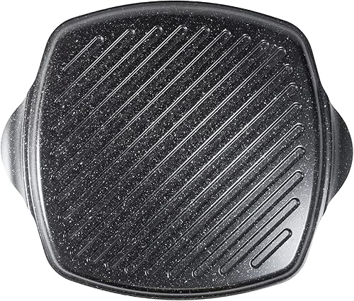 Moneta - Gusto - Grill carré en aluminium, Gris, 25/25 cm - Nail Gallerys