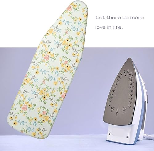 EIMZU Housse de table à repasser, 125 x 45 cm, élastique, en coton, pour repassage rapide et facile, pour centrale vapeur et fer à repasser à vapeur - Nail Gallerys