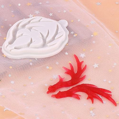 Moule en silicone en corne de cerf mignon pour la fabrication de barrettes à cheveux, barrettes à cheveux, moule en résine époxy pour enfants et adultes, accessoires de cosplay, artisanat - Nail Gallerys