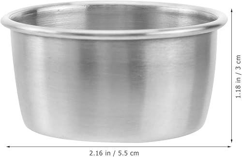 Luxshiny 12 Pièces Sauce Plats Petites Tasses De Ketchup Trempettes Récipient à Sauce en Acier Inoxydable Tasse en Acier Inoxydable Ramequin en INOX Sauce Conteneur Soja S'habiller Plateau - Nail Gallerys