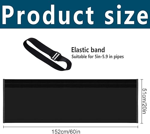 Gaine Isolante Tuyau Climatisation, Manchon Isolant Portable Tuyau Climatisation, Antipoussière Protection Tuyaus D'échappement Climatisations, Manchon Isolant Réutilisable Tuyaus Climatisations - Nail Gallerys