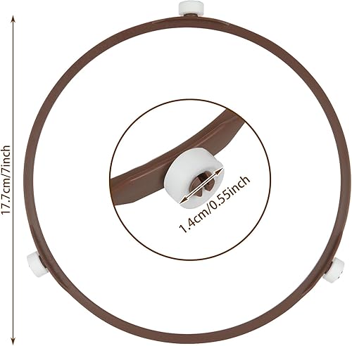 ASelected Bague rotative universelle pour four à micro-ondes - 17,9 cm - Pour la plupart des modèles de fours à micro-ondes - Nail Gallerys