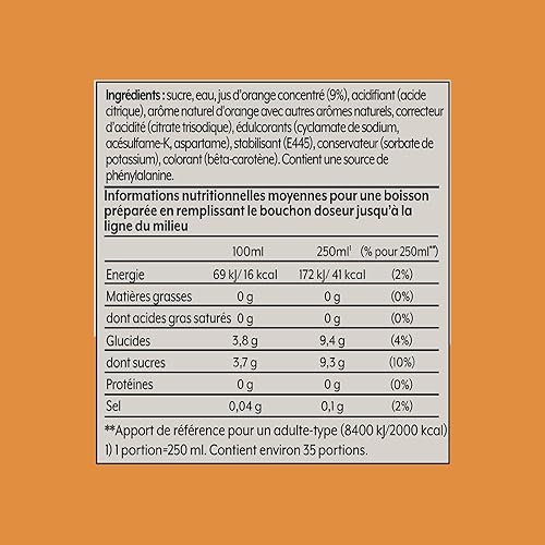 SodaStream Concentré Orange pour Machine à Eau Pétillante et Soda | Préparez jusqu'à 9 Litres de Soda à l'Orange en Quelques Secondes, 440ml - Nail Gallerys