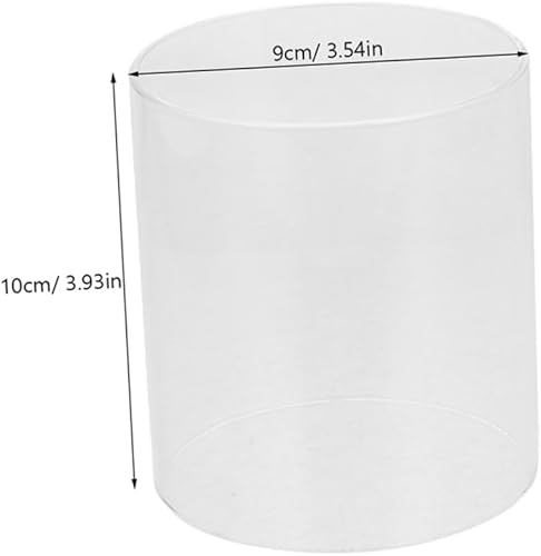 Gatuida Abat-Jour Verre Transparent pour Bougie Cylindrique Design Résistant Au Vent pour Décoration De Mariage Et Maison - Nail Gallerys