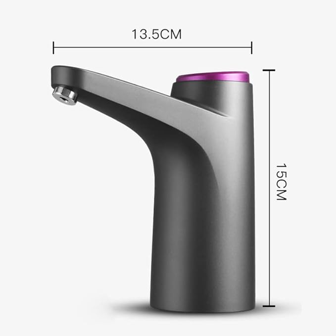 Vita Sharks Pompe à eau électrique pour baril, chargement intelligent via USB, distributeur automatique d'eau purifiée sous pression. Facile pour les bouteilles universelles de 3 à 5 gallons (18,5 l) - Nail Gallerys