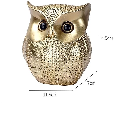 T.Y.G.F Hibou Tirelire, Tirelire en résine en Forme de Chouette pour garçons et Filles -Design créatif - Cadeau d'anniversaire de Souvenir de pépinière de décoration - Nail Gallerys
