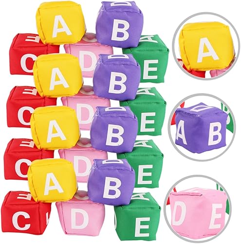 SUPVOX 20 Pièces Jouets de Sac de Haricot Sacs de fèves Alphabet Enfants de Plein air Lettre de Haricot Sacs de Haricots Jouer Jeu de Lancer Sac de Haricots Jeu de Lancer de poufs Toile - Nail Gallerys