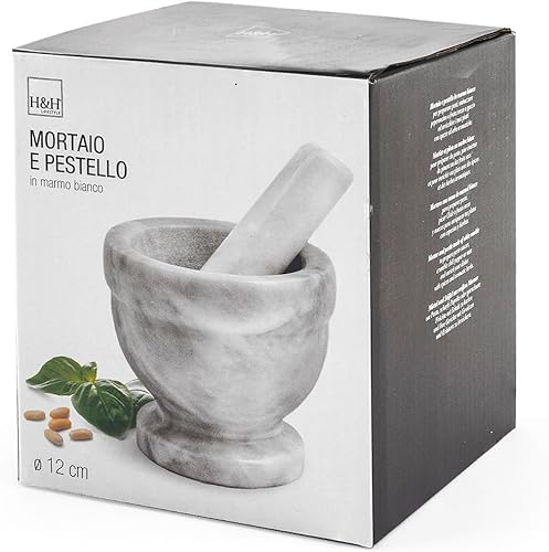 Home Mortier en Marbre avec Pilon Outil De Cuisine Cm12 - Nail Gallerys
