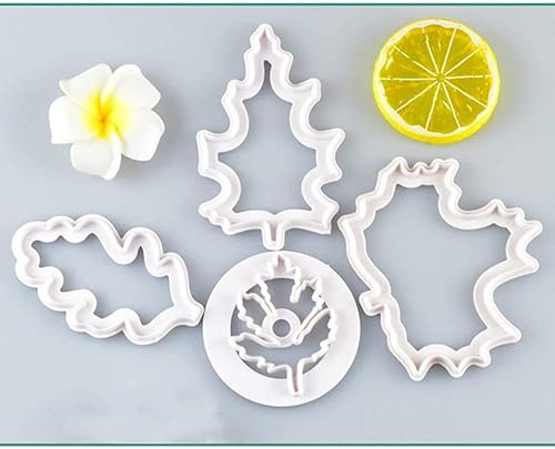 Lot de 4 emporte-pièces en forme de feuille tropicale pour pâte à sucre, bonbons, décoration de gâteaux de Luau - Nail Gallerys