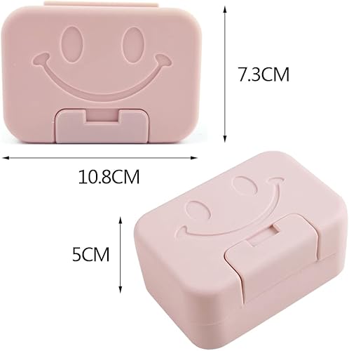 Boîte à Savon de Voyage，2 Pack Porte-Savons en Plastique avec Couvercle Boîte de Rangement de Savon Facile à Nettoyer pour Salle De Bain,Douche Et Cuisine - Nail Gallerys