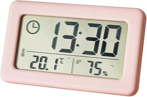 DAZZLEEX Thermomètre numérique hygromètre d'intérieur LCD avec horloge simple Noir - Nail Gallerys