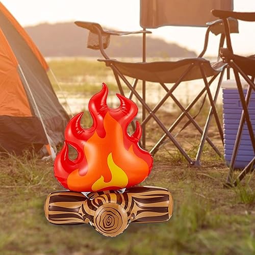 perfk Faux feu de Camp Gonflable, décoration de fête, Accessoires de Camping, soirées Pyjama d'halloween, gonflables pour l'extérieur - Nail Gallerys