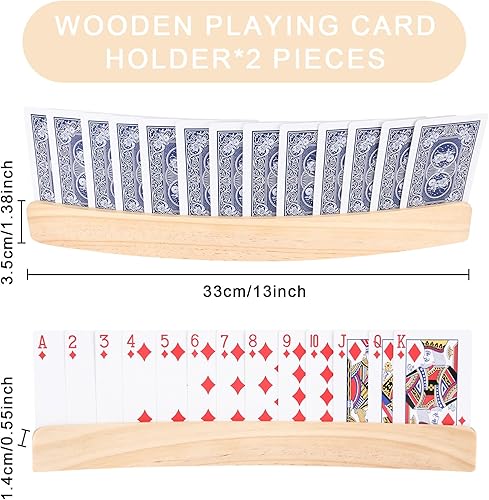 XCRPRT Lot de 2 porte-cartes pour enfants, 33 cm, en bois, mains libres, pour enfants, personnes âgées, adultes - Nail Gallerys