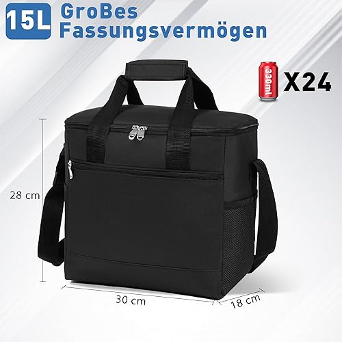Sac de Refroidissement Capacité sélectionnable 15L,Pique-Nique Thermique Grand Sac à Lunch isolé,provisions Cool Portable pour Plage - Nail Gallerys