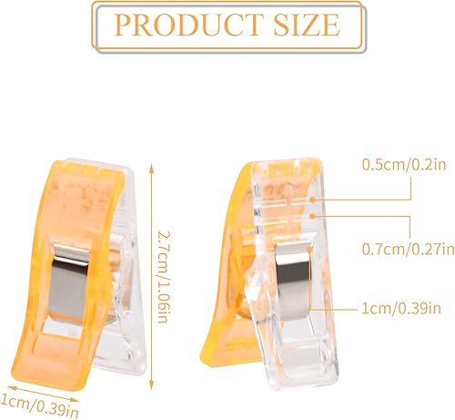 Laughhe Pinces Couture Lot de 50, Pinces à Coudre Multicolores, Pinces Couture Clip qualité supérieure, Mini Pince a Couture pour coudre, reliure, papier tissu et petite chose à suspendre - Nail Gallerys