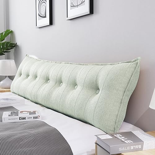 Johnear Coussin de Dossier pour canapé, Cale Dos Plage，Traversin Grand Coussin de Lecture en Velours, Oreiller Triangle Compensé Wedge, Coussin Lombaire, tête de lit, Coussin pour Jambes Rouge 120 cm - Nail Gallerys