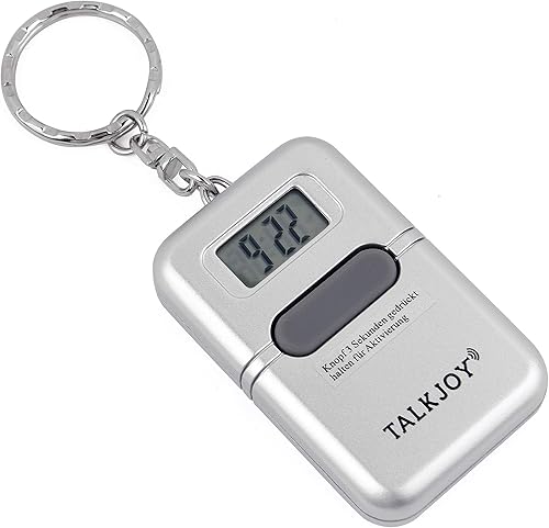 Montre de poche parlante professionnelle en porte-clés - Avec indication vocale de l'heure et réveil - Numérique - Pour homme, femme et enfant - Affichage LCD - Pour handicapés visuels - Nail Gallerys