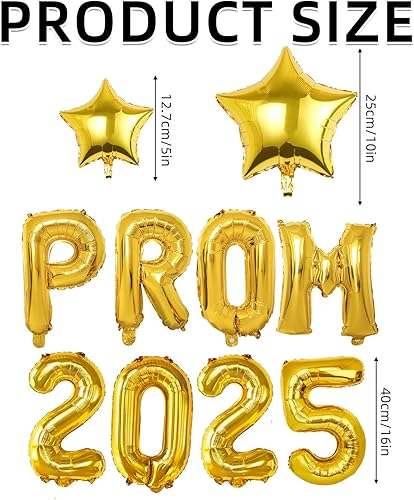 Lot de 12 ballons de félicitations, bannière de ballons de félicitations, lettres dorées et étoiles pour décorations de doctorat, remise de diplôme, fête de félicitations de 2025 - Nail Gallerys