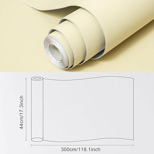 Hode Patch de Réparation en Cuir Blanc 44x300cm, Simili Cuir Autocollant pour Réparation Canapé, 1 Rouleau PU Patch de Kit Soins pour Canapé, Siège, Voiture, Meubles, Vestes, Sac À Main - Nail Gallerys