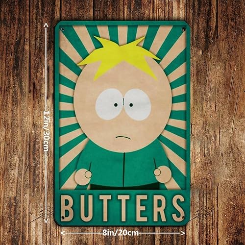 Butters South Park Poster de la série télévisée 1 en métal - Décoration murale - 20 x 30 cm - Nail Gallerys