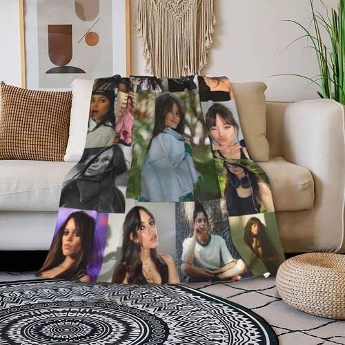 Jenna Ortega – Couverture en flanelle douce pour décoration de chambre à coucher, lit, canapé, toutes saisons, 127 x 101,6 cm - Nail Gallerys